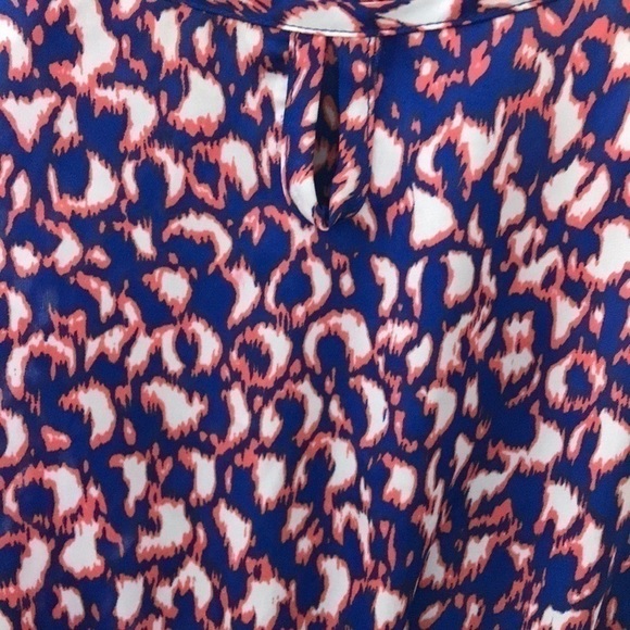 Collective Concepts Hi-Lo Blue/Orange Maxi Dress - Picture 8 of 8